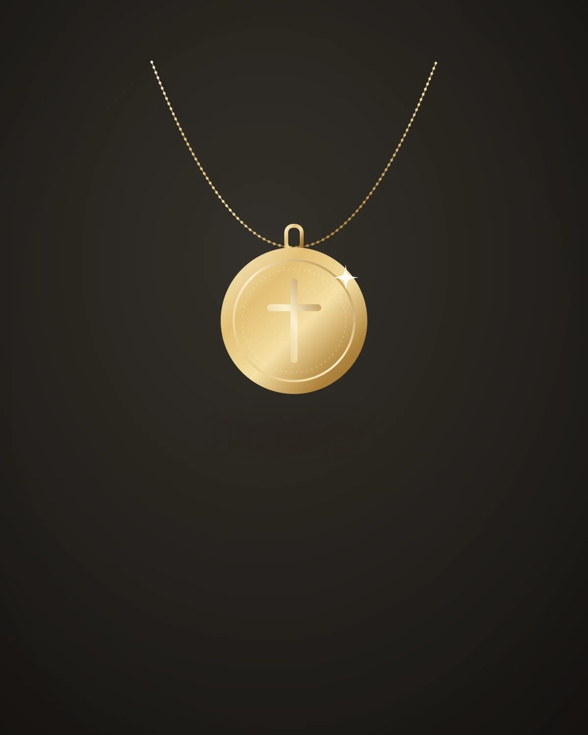 Pingente Medalha Sagrada